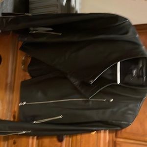 Beautiful black leather jacket